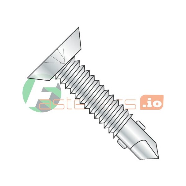 Newport Fasteners Self-Drilling Screw, #12-24 x 2-1/2 in, Zinc Plated Steel Flat Head Phillips Drive, 1000 PK 752070 - main